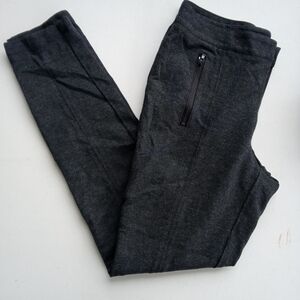 Kenneth Cole New York Women's Charcoal Grey Knit Joggers Size 6 - Zip Pockets